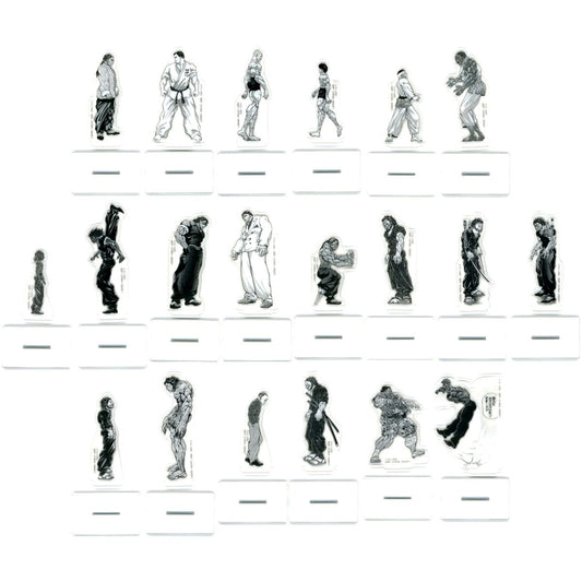 Complete Set of 10 VS Acrylic Stand Ichiban Kuji Baki Series Baki the Grappler Giant Heartbeat Prize G [USED]