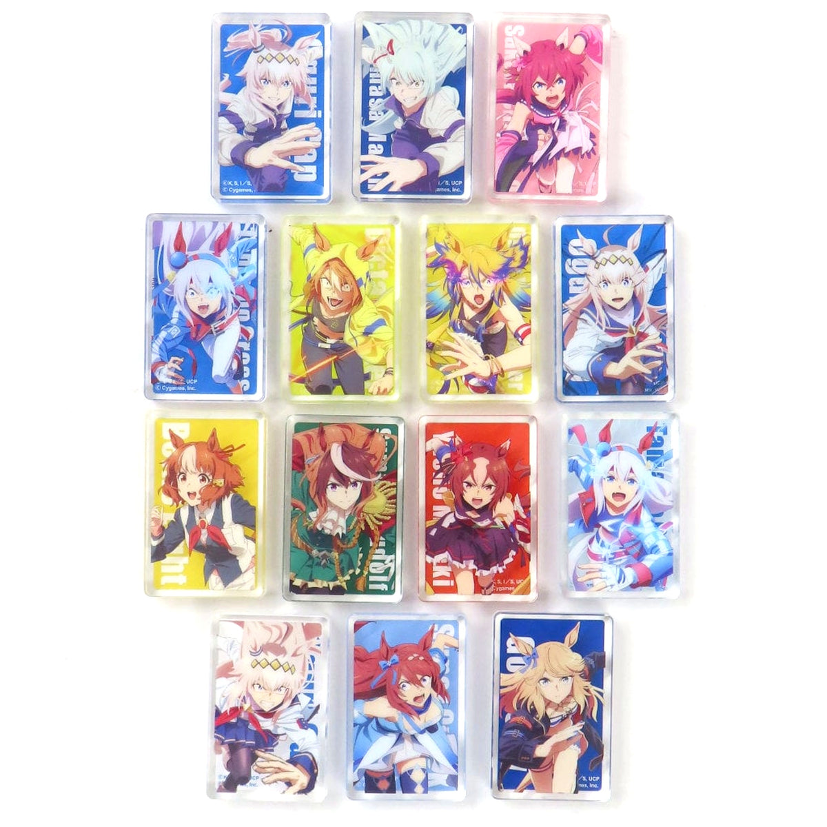 Group Original Acrylic Item Set of 14 Bonus for Blu-ray Uma Musume Cinderella Gray Volume 7 Deluxe Edition [USED]