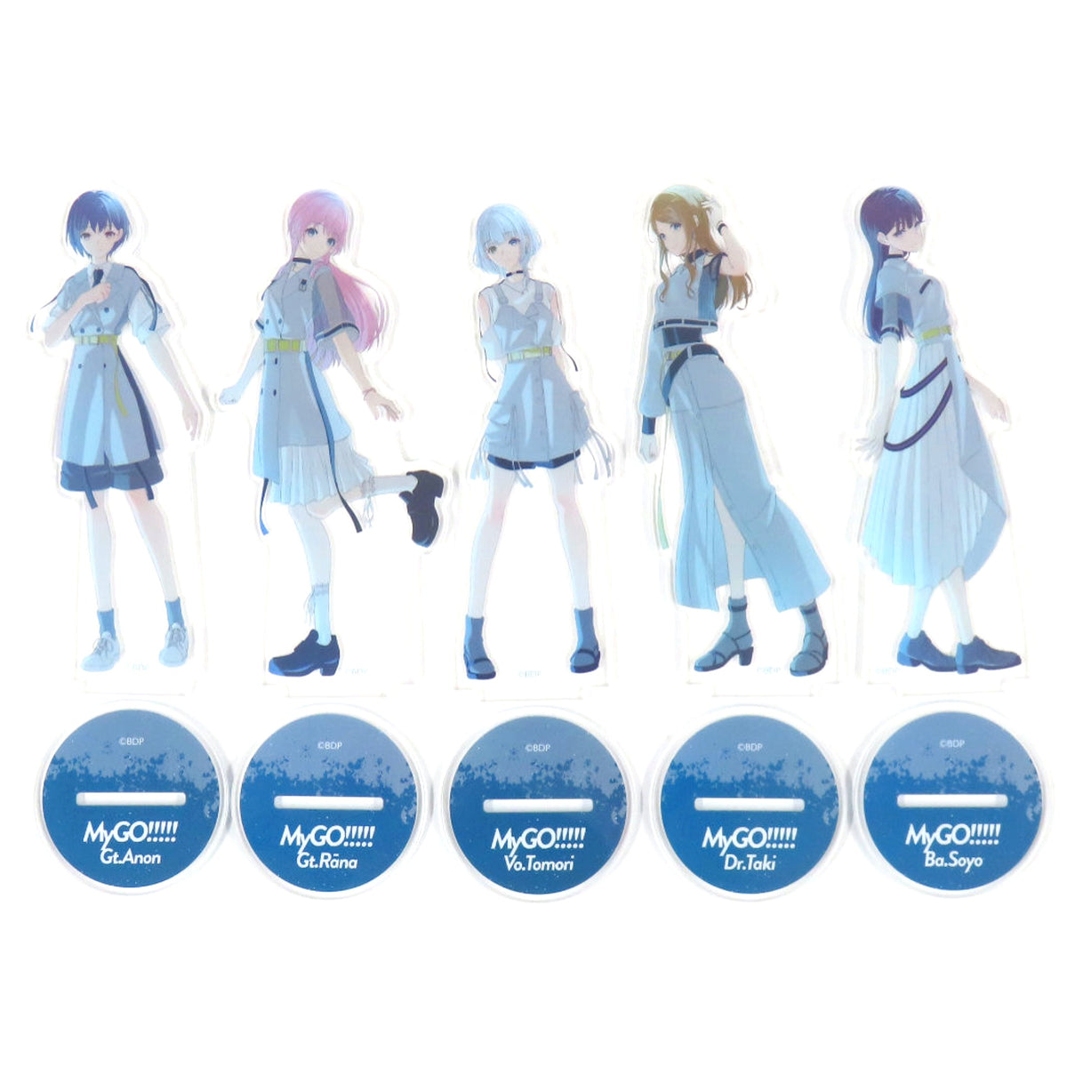 MyGO!!!!! Exclusive Acrylic Stand Set of 5 Bonus for BanG Dream! MyGO!!!!! Special Edition CD [USED]