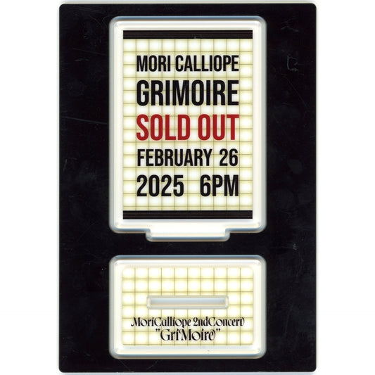 Mori Calliope Live Logo Acrylic Stand Blu-ray Bonus Virtual YouTuber Holo Live VTuber Mori Calliope 2nd Concert "Grimoire" First Press Limited Edition Bonus [USED]
