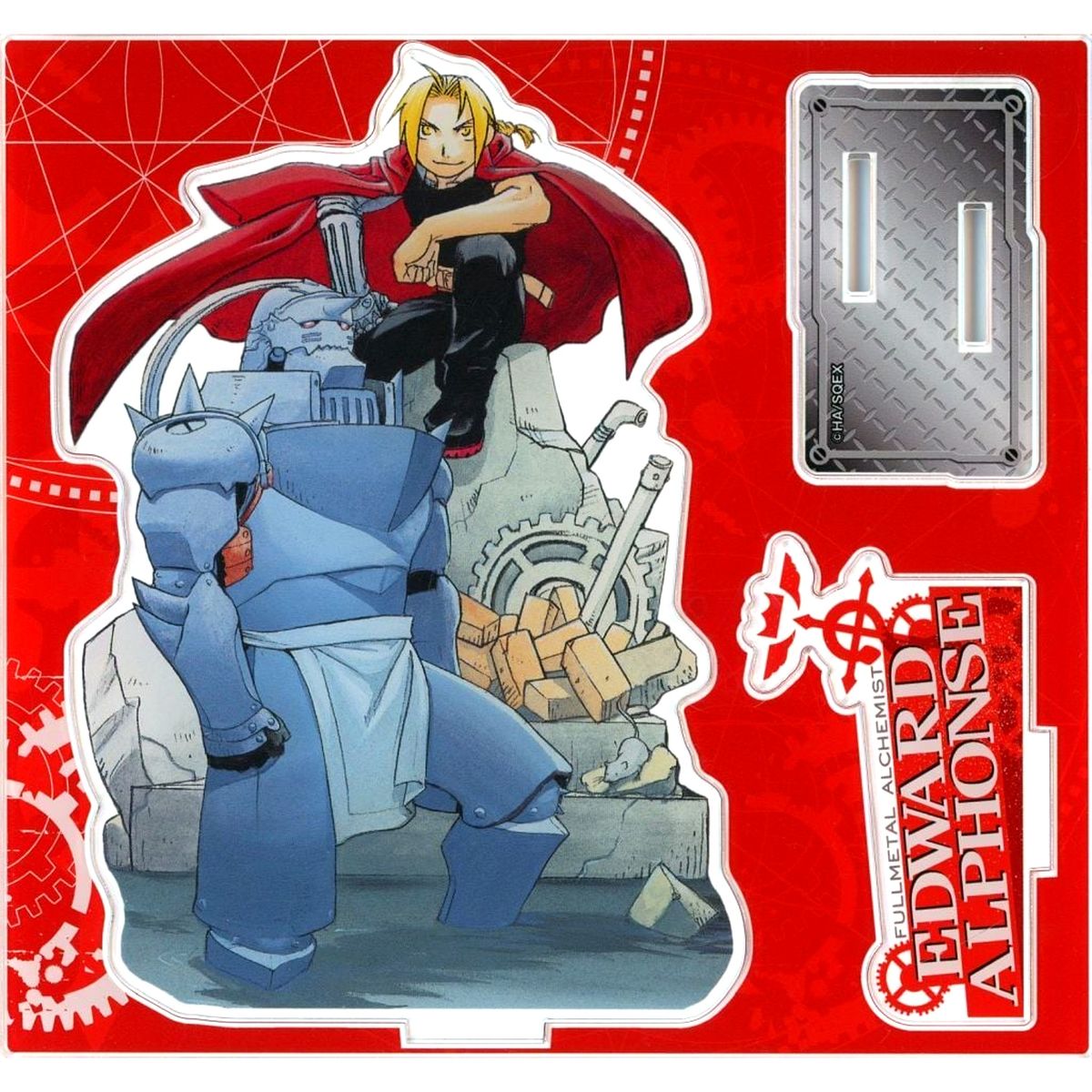 Edward Elric & Alphonse Elric Acrylic Diorama Stand Red Fullmetal Alchemist [USED]