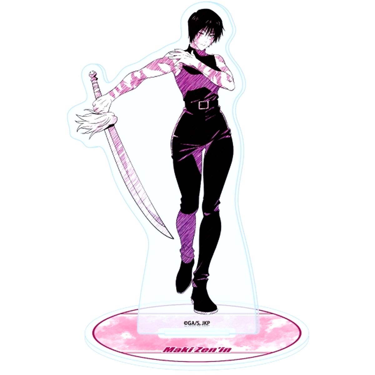 Maki Zenin Jujutsu Kaisen Graph Art Sketch Illustration Acrylic Stand 54 [USED]