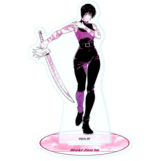 Maki Zenin Jujutsu Kaisen Graph Art Sketch Illustration Acrylic Stand 54 [USED]