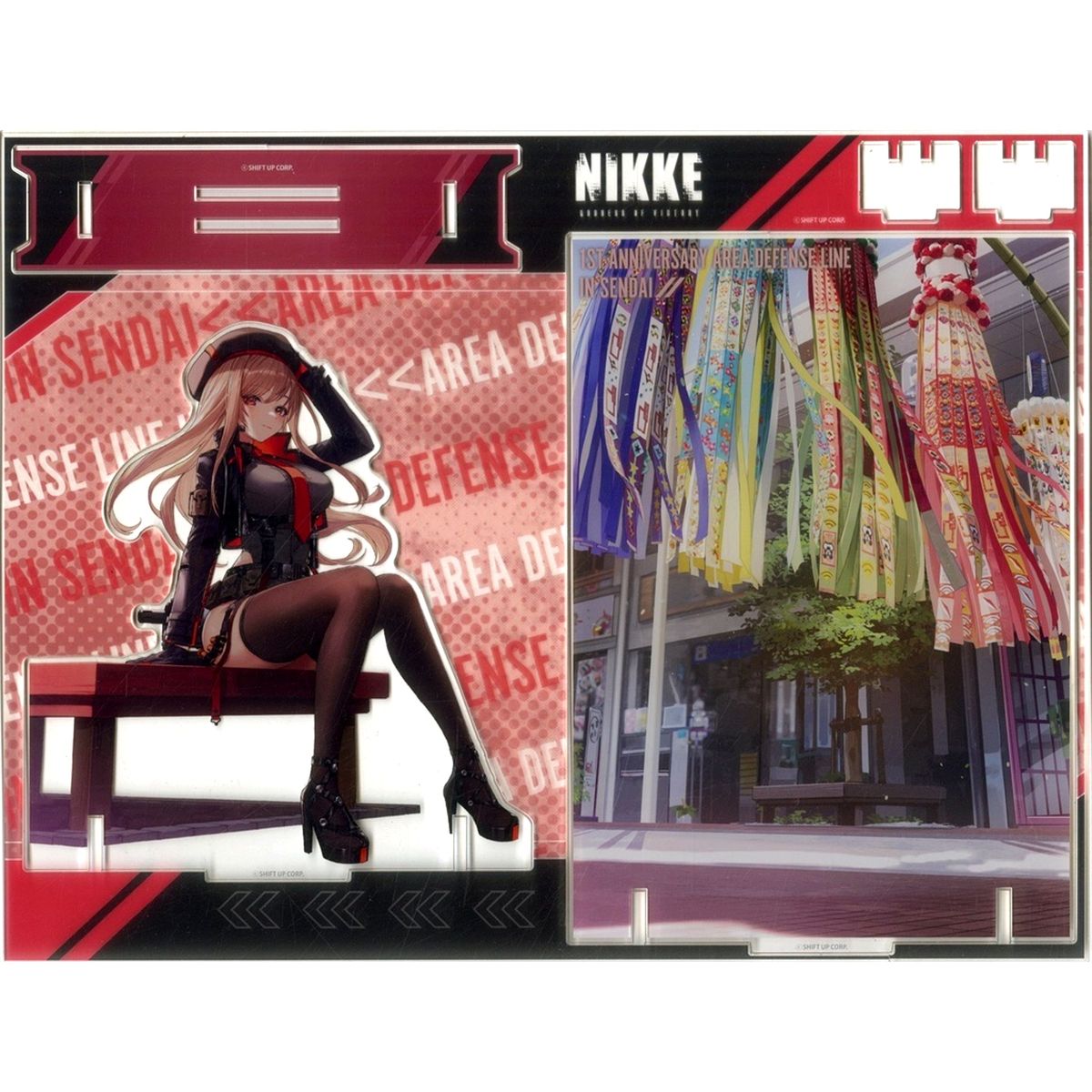 Rapi Goddess of Victory: Nikke Diorama Acrylic 1st Anniversary Area Defense Battle POP UP Event Sendai Limited [USED]