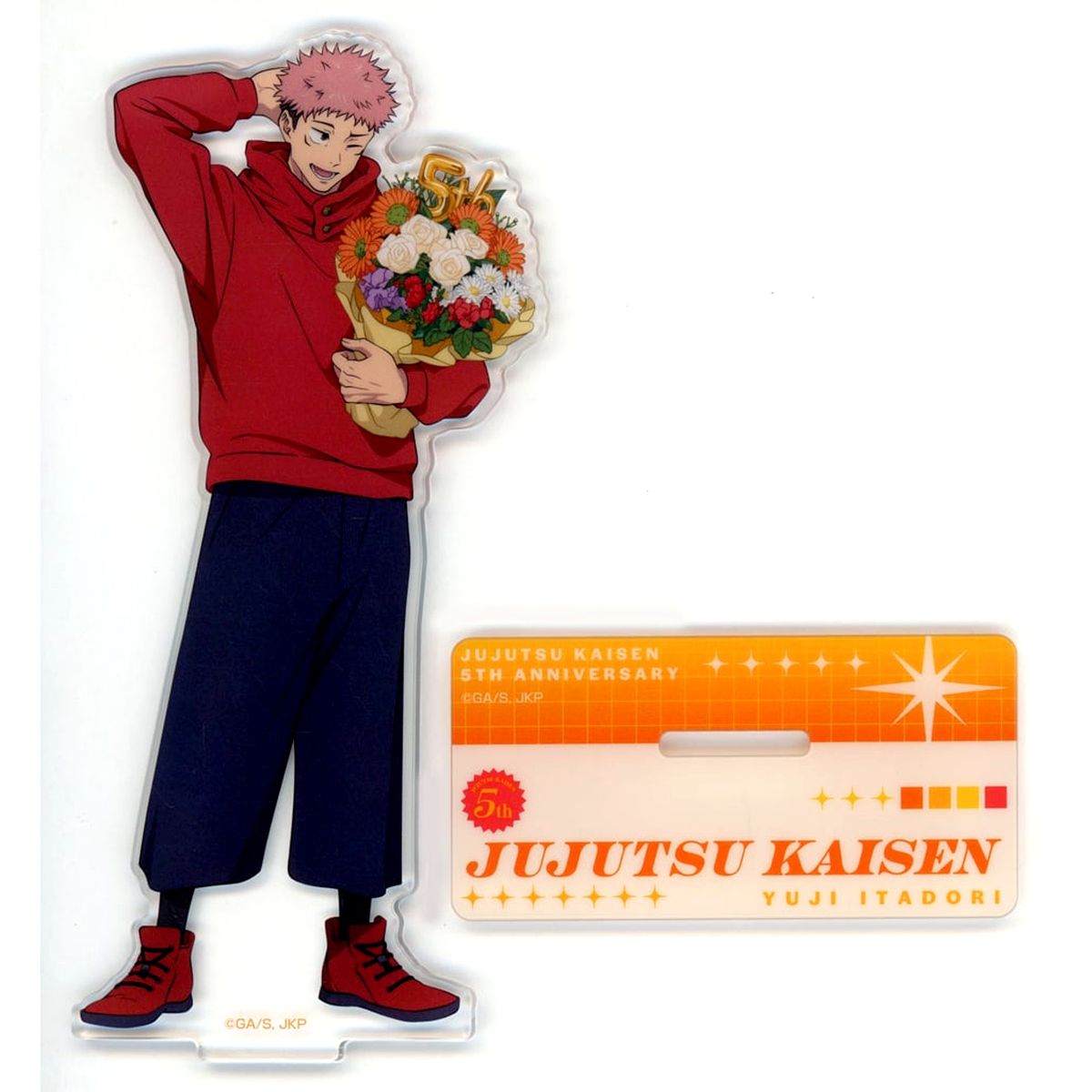 Yuji Itadori Jujutsu Kaisen Sega Lucky Kuji 5th Anniversary SPECIAL DAY! I Prize Illustration Acrylic Stand [USED]