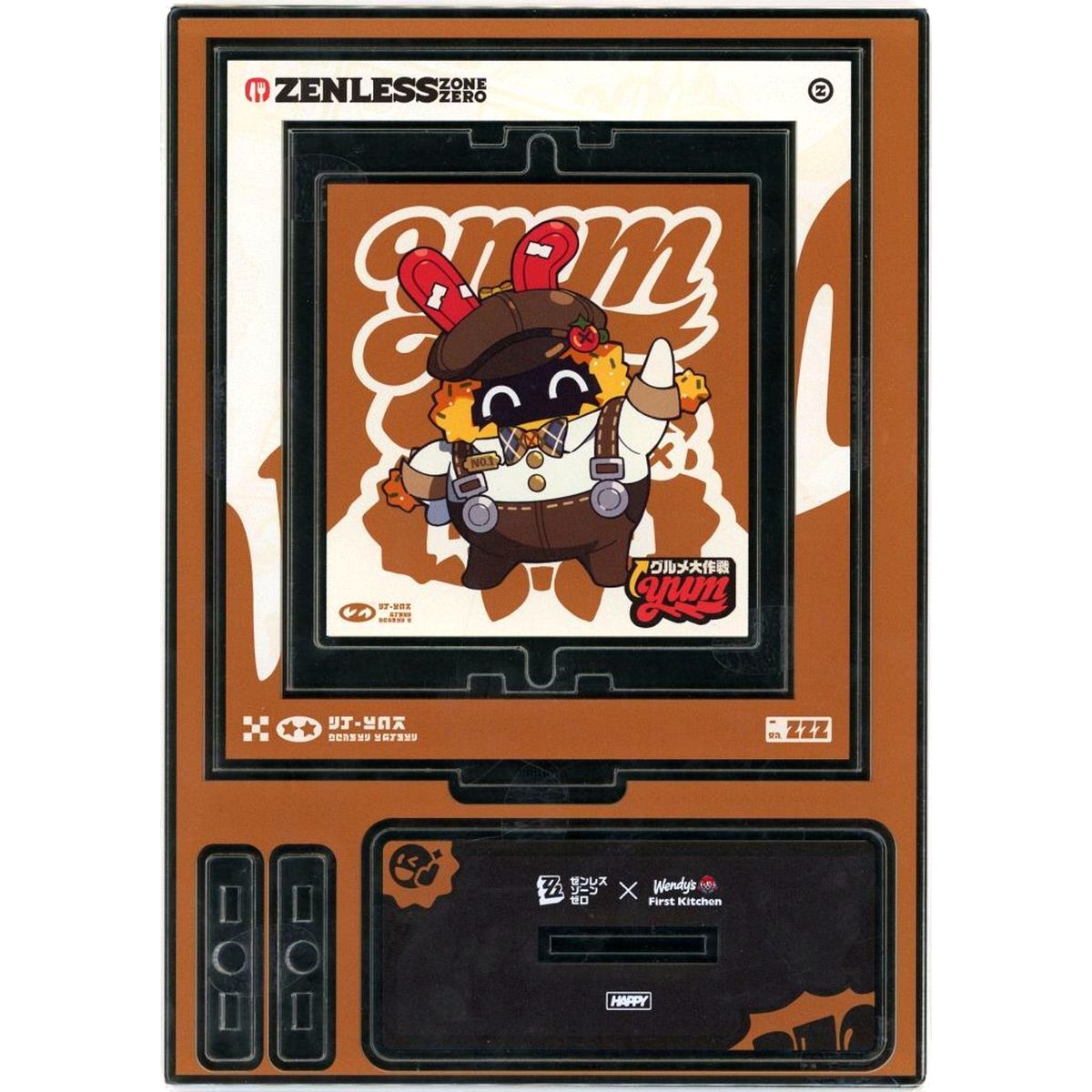 Bangboo Mini Rotating Acrylic Stand Zenless Zone Zero x Wendy's First Kitchen [USED]