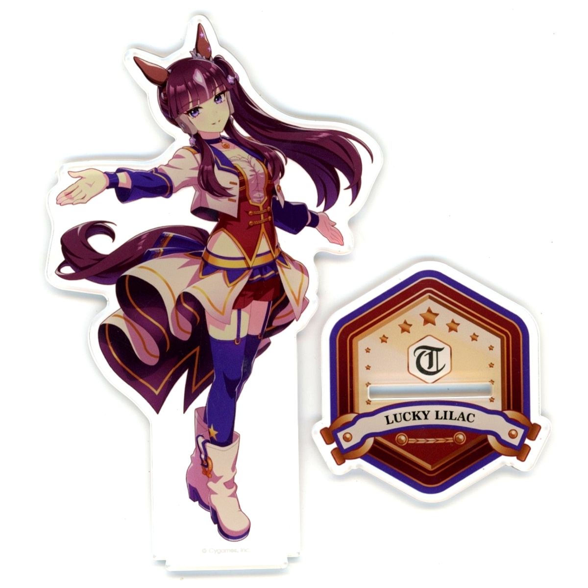 Lucky Lilac Umamusume: Pretty Derby Official Acrylic Stand Starting Future Ver. [USED]