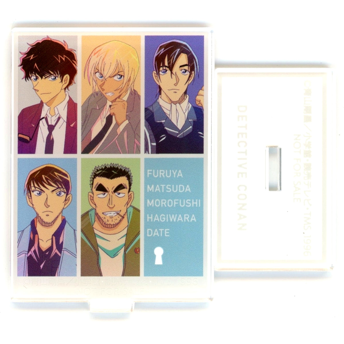 Group Acrylic Stand Detective Conan Trading Ani-Art Clear Label animate Purchase Privilege [USED]