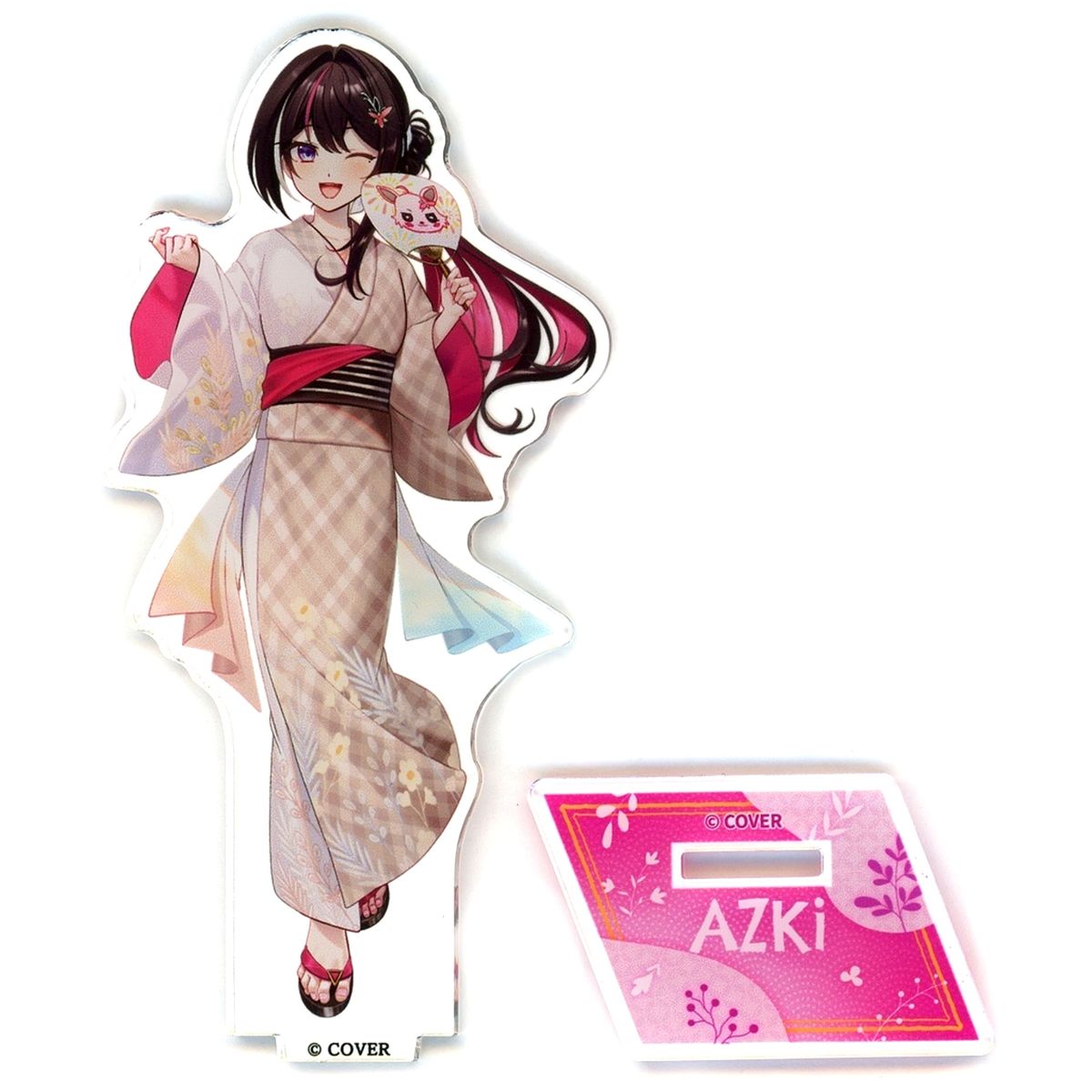 AZKi Virtual YouTuber Holo Live Gokurakuyu / RAKU SPA Collab Vol. 9: Furo Life Healing Hot Spring Journey Hitomeguri Life-Size Acrylic Stand Yukata ver. [USED]