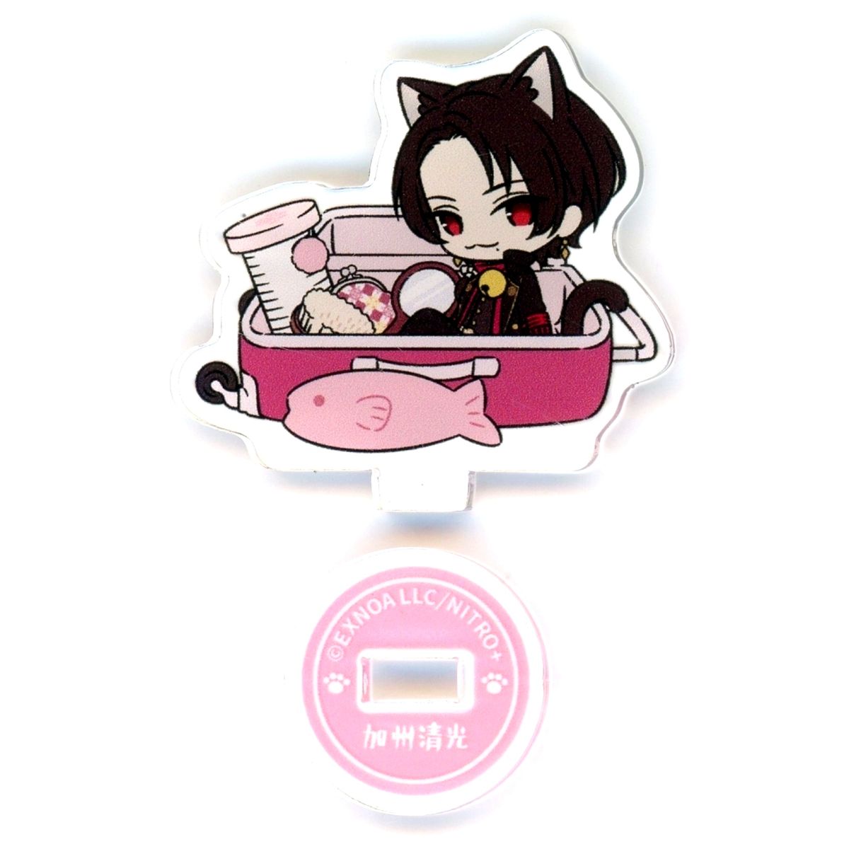 Kashuu Kiyomitsu Touken Ranbu ONLINE Touneko Danshi x atre Akihabara Mini Acrylic Stand Collection Travel Ver. [USED]