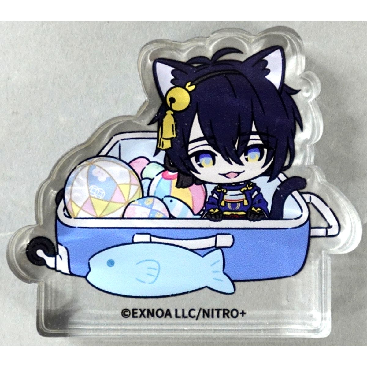 Mikazuki Munechika Touken Ranbu ONLINE Touneko Danshi x atre Akihabara Acrylic Block Collection Travel Ver. [USED]
