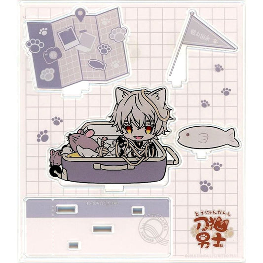 Tsurumaru Kuninaga No.5 Touken Ranbu ONLINE Touneko Danshi x atre Akihabara Acrylic Character Stand Travel Ver. [USED]