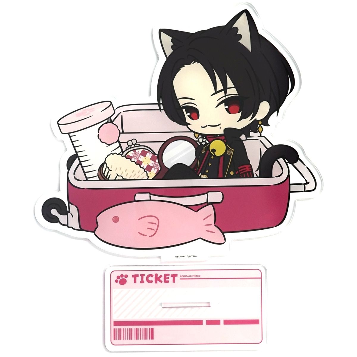 Kashuu Kiyomitsu No.3 Touken Ranbu ONLINE Touneko Danshi x atre Akihabara Big Acrylic Character Stand Travel Ver. [USED]