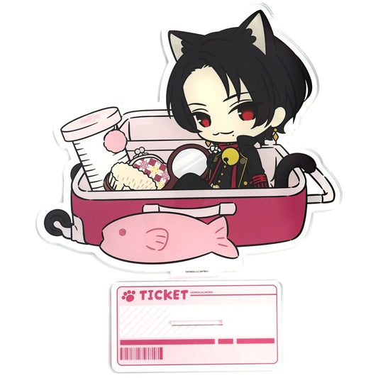 Kashuu Kiyomitsu No.3 Touken Ranbu ONLINE Touneko Danshi x atre Akihabara Big Acrylic Character Stand Travel Ver. [USED]