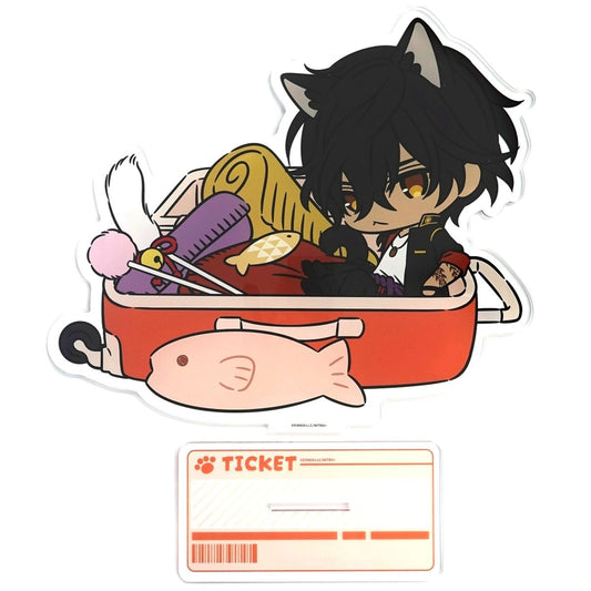 Ookurikara No.4 Touken Ranbu ONLINE Touneko Danshi x atre Akihabara Big Acrylic Character Stand Travel Ver. [USED]