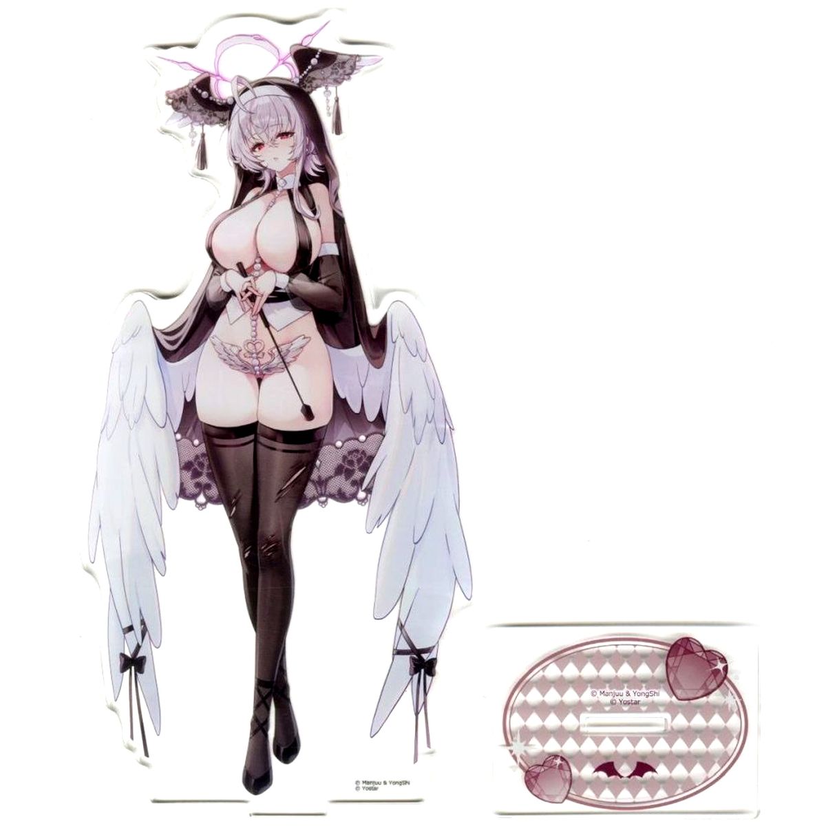 Pearl Azur Lane Succubus Sister Exclusive Illustration Jumbo Acrylic Stand [USED]