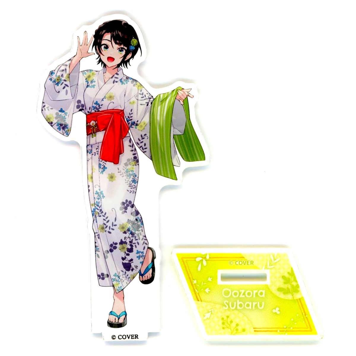 Oozora Subaru Virtual YouTuber Holo Live Life-Size Acrylic Stand Yukata Ver. Gokurakuyu / RAKU SPA Collab Vol. 9: Furo Life Healing Hot Spring Journey Futameguri [USED]