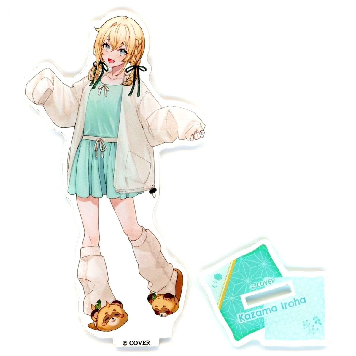 Kazama Iroha Virtual YouTuber Holo Live Life-Size Acrylic Stand Roomwear Ver. Gokurakuyu / RAKU SPA Collab Vol. 9: Furo Life Healing Hot Spring Journey Futameguri [USED]
