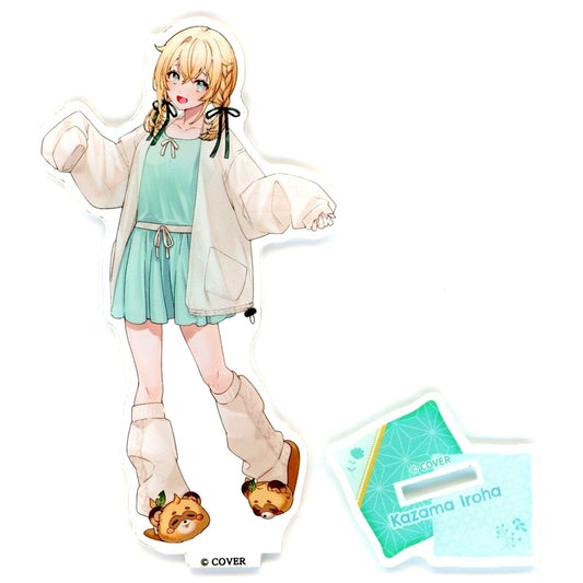 Kazama Iroha Virtual YouTuber Holo Live Life-Size Acrylic Stand Roomwear Ver. Gokurakuyu / RAKU SPA Collab Vol. 9: Furo Life Healing Hot Spring Journey Futameguri [USED]
