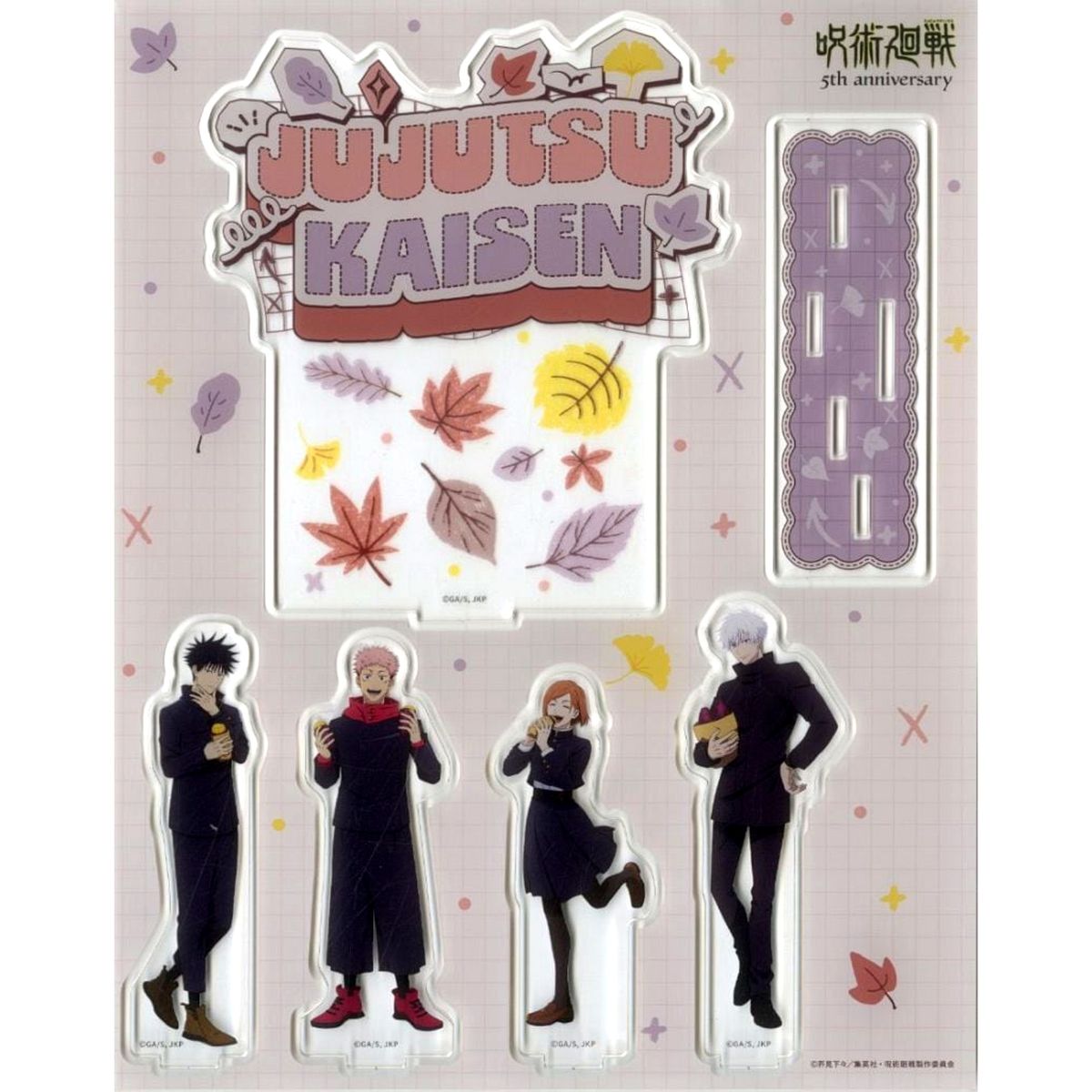 Yuji Itadori, Megumi Fushiguro, Nobara Kugisaki & Satoru Gojo Jujutsu Kaisen Original Illustration Acrylic Diorama Baked Sweet Potato ver. 5th Anniversary x Don Quijote [USED]