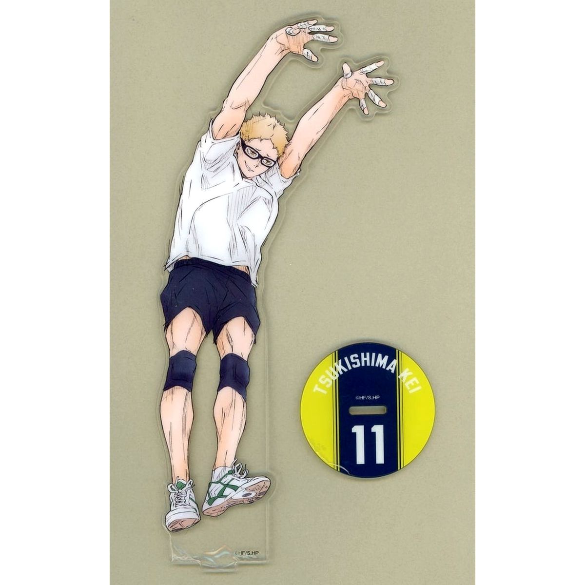 Kei Tsukishima C Prize Haikyu!! Kujirack Block Ren Big Acrylic Stand [USED]