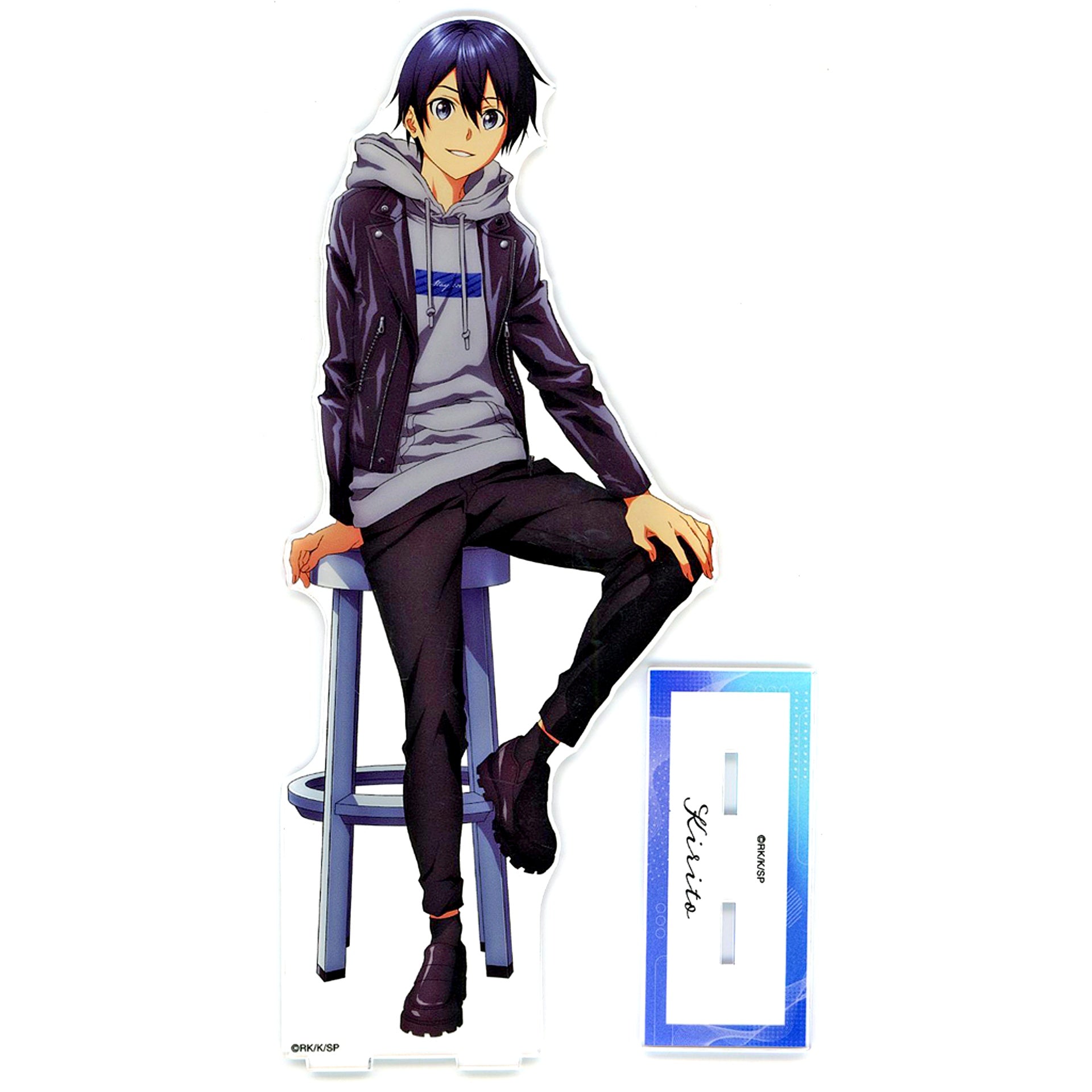 Kirito Extra Large Acrylic Stand arti-mate Illustration Casual Clothes Ver. 2 Sword Art Online [USED]