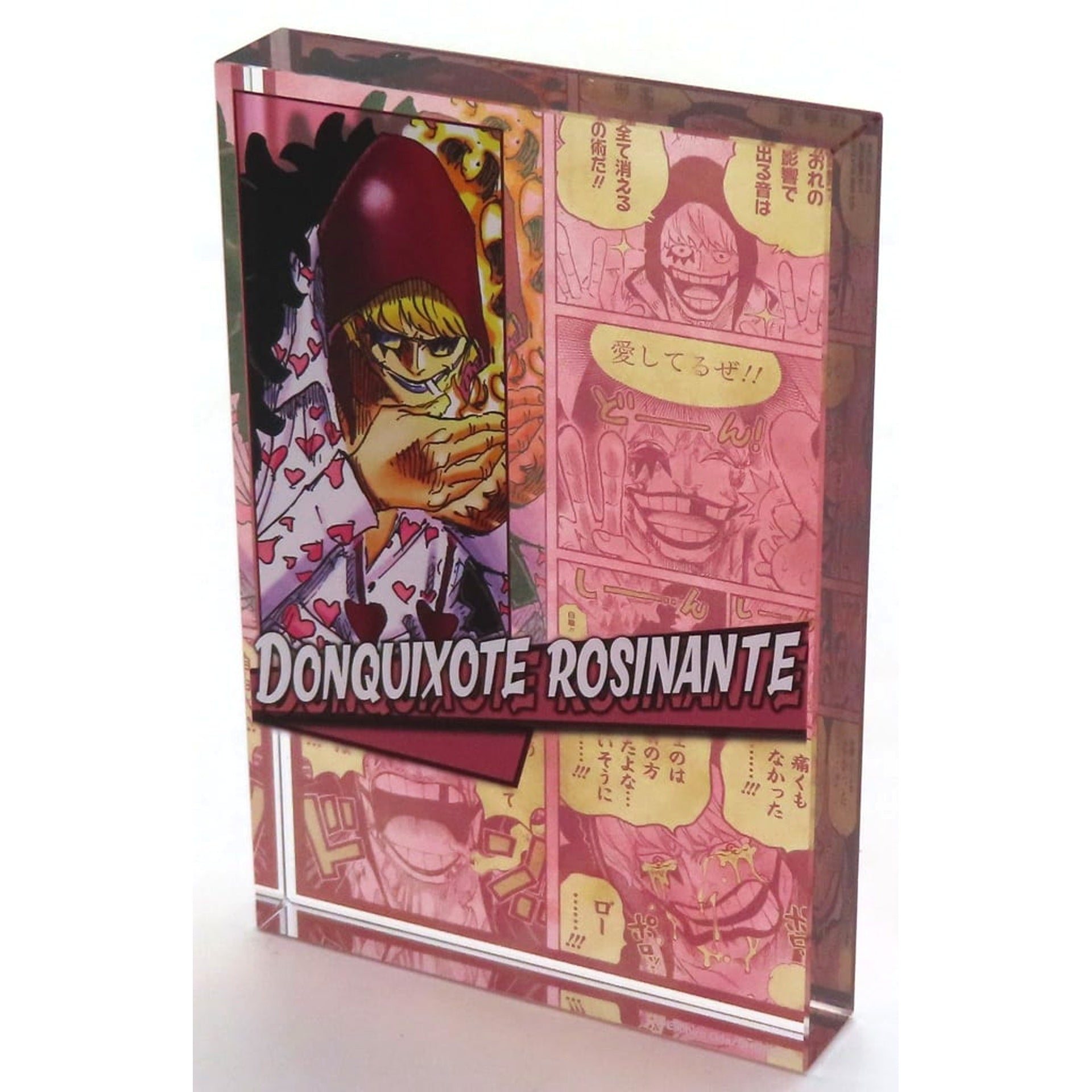 One Piece Donquixote Rosinante Heroes Acrylic Block 2024 Acrylic Item [USED]