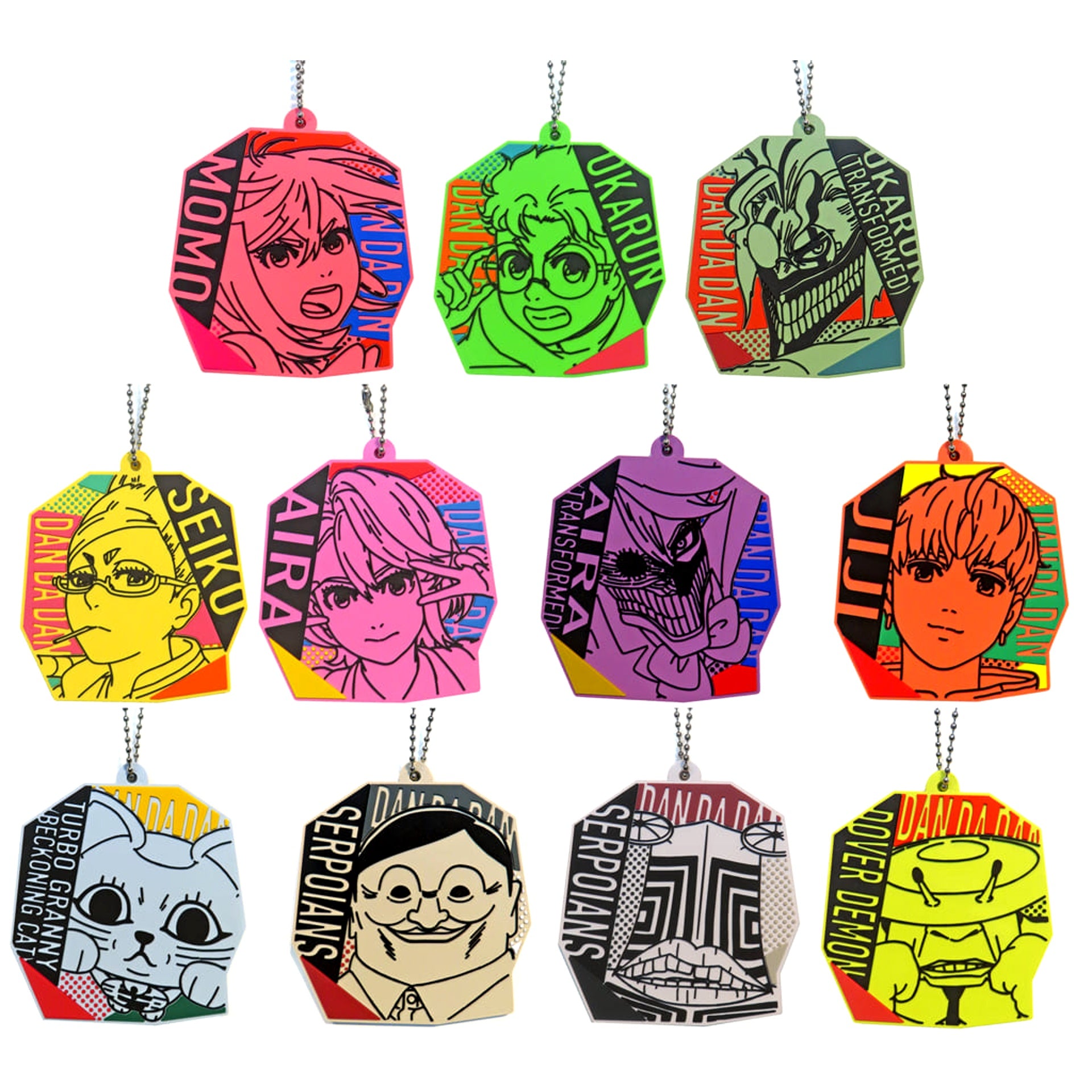 Dandadan Momo & Others All 11 Types Set Ichiban Kuji Occultic Battle, Begin! Rubber Charm Prize G [USED]