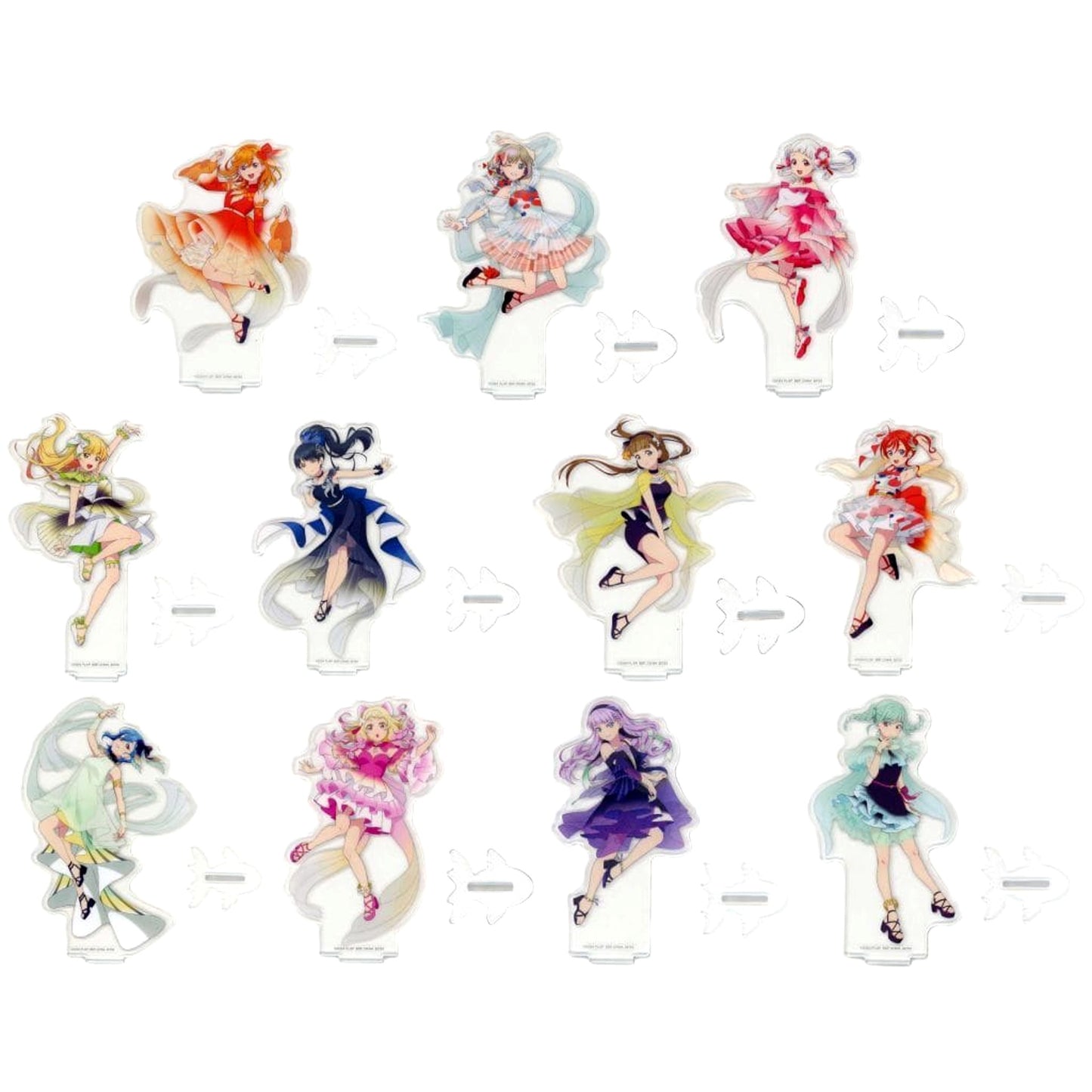 Love Live! Superstar!! Kanon Shibuya & Others All 11 Types Set Ichiban Kuji 3 Acrylic Stand Prize Q [USED]