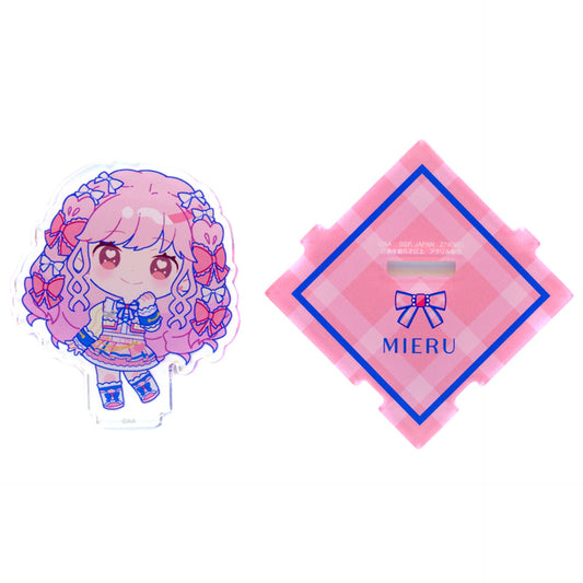 Mieru Himeno School Dress Ver. Mini Acrylic Plate Aikatsu Academy! [USED]
