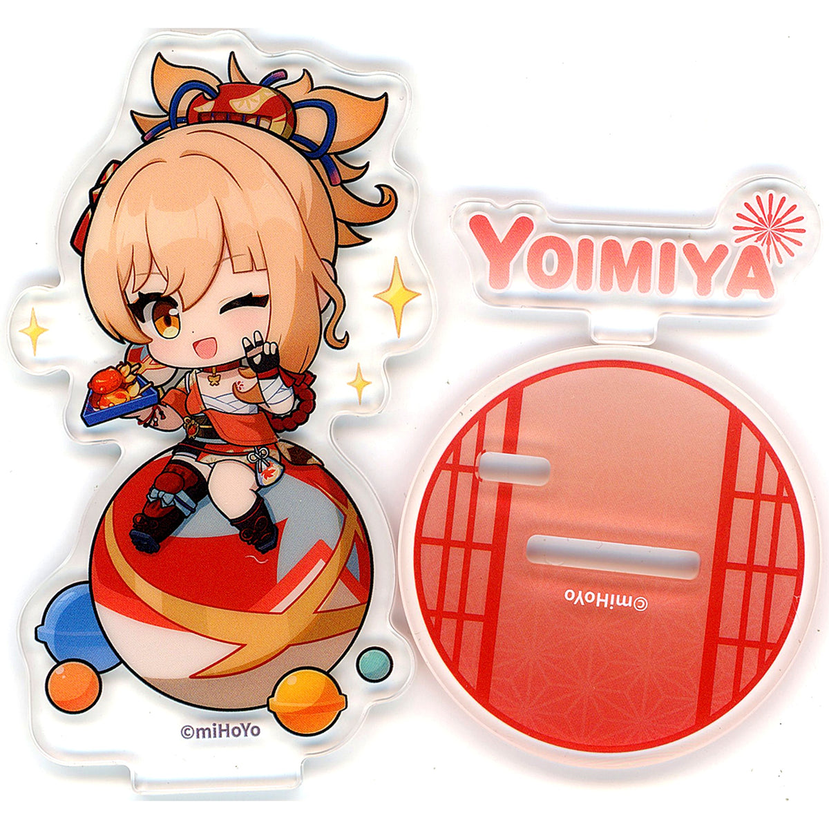 Yoimiya Huacai Qishi Series Deformed Acrylic Stand Genshin Impact [USED]