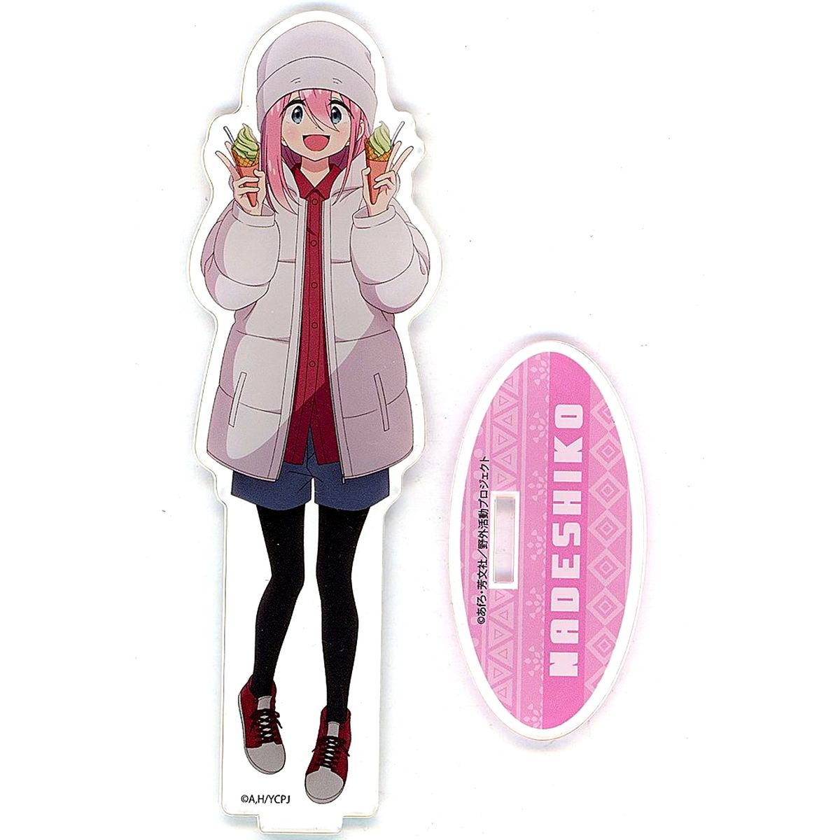 Nadeshiko Kagamihara Horaibashi Ver. Illustration Acrylic Stand Laid-Back Camp Season 3 [USED]