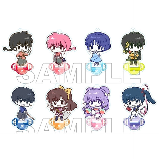 Set of 8 Ranma 1/2 Trading Deformed Ver. Mini Acrylic Stand [USED]