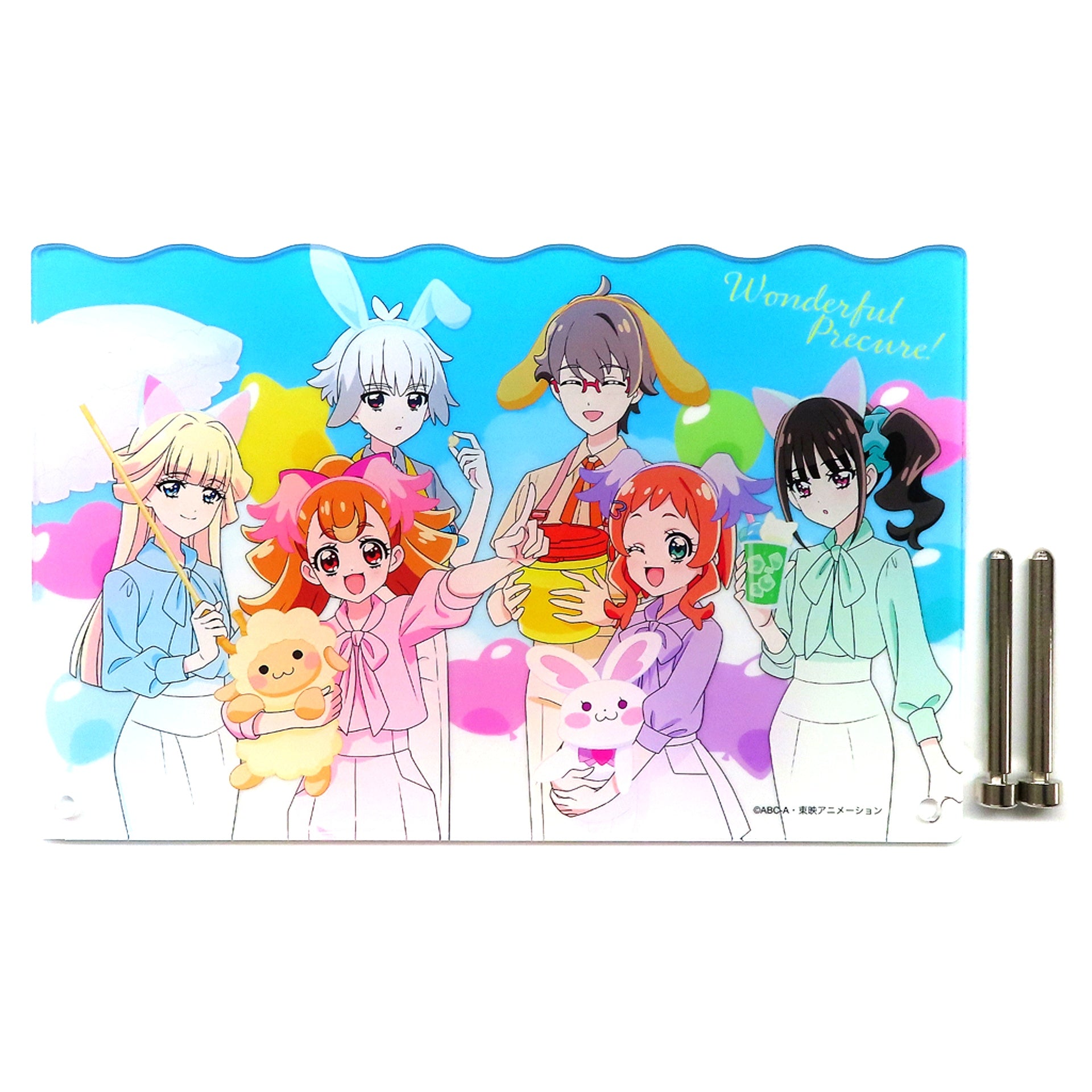 Wonderful Precure! Acrylic Board Wonderful Precure! The Movie! Dokidoki Game no Sekai de Daibouken! Release Commemoration Precure Pretty Store Branch 2024 in Marui [USED]