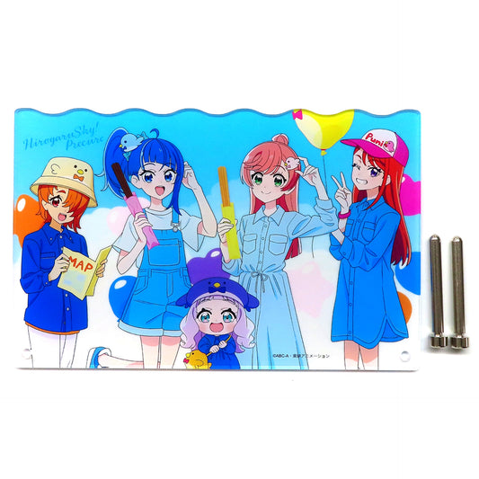 Soaring Sky! Pretty Cure Acrylic Board Wonderful Precure!: Dokidoki Game no Sekai de Daibouken! Theater Release Memorial Precure Pretty Store Branch 2024 in Marui [USED]