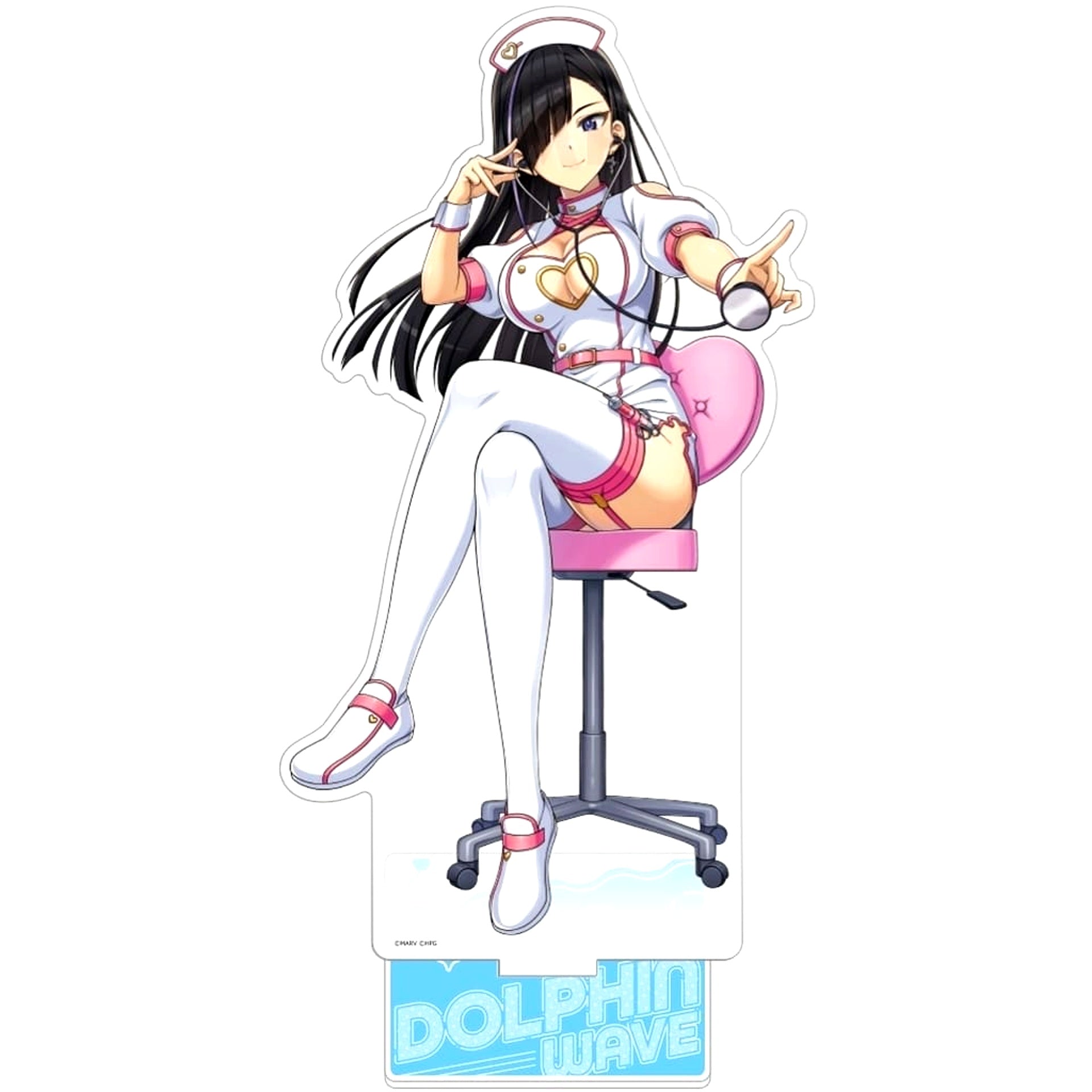 Minami Kurose Dolphin Wave One-Piece Nurse Jumbo Acrylic Stand [USED]