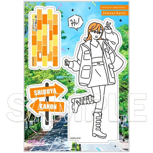 Kanon Shibuya Walking Wearing the Seasons Acrylic Figure Love Live! Superstar!! [USED]