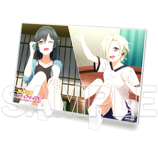 Shioriko & Mia 2 Mini Acrylic Plate Love Live! Nijigasaki High School Idol Club [USED]