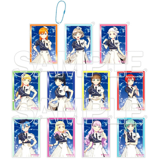 Set of 11 Love Live! Superstar!! Trading Acrylic Card Keychain Twinkle Triangle Ver. [USED]
