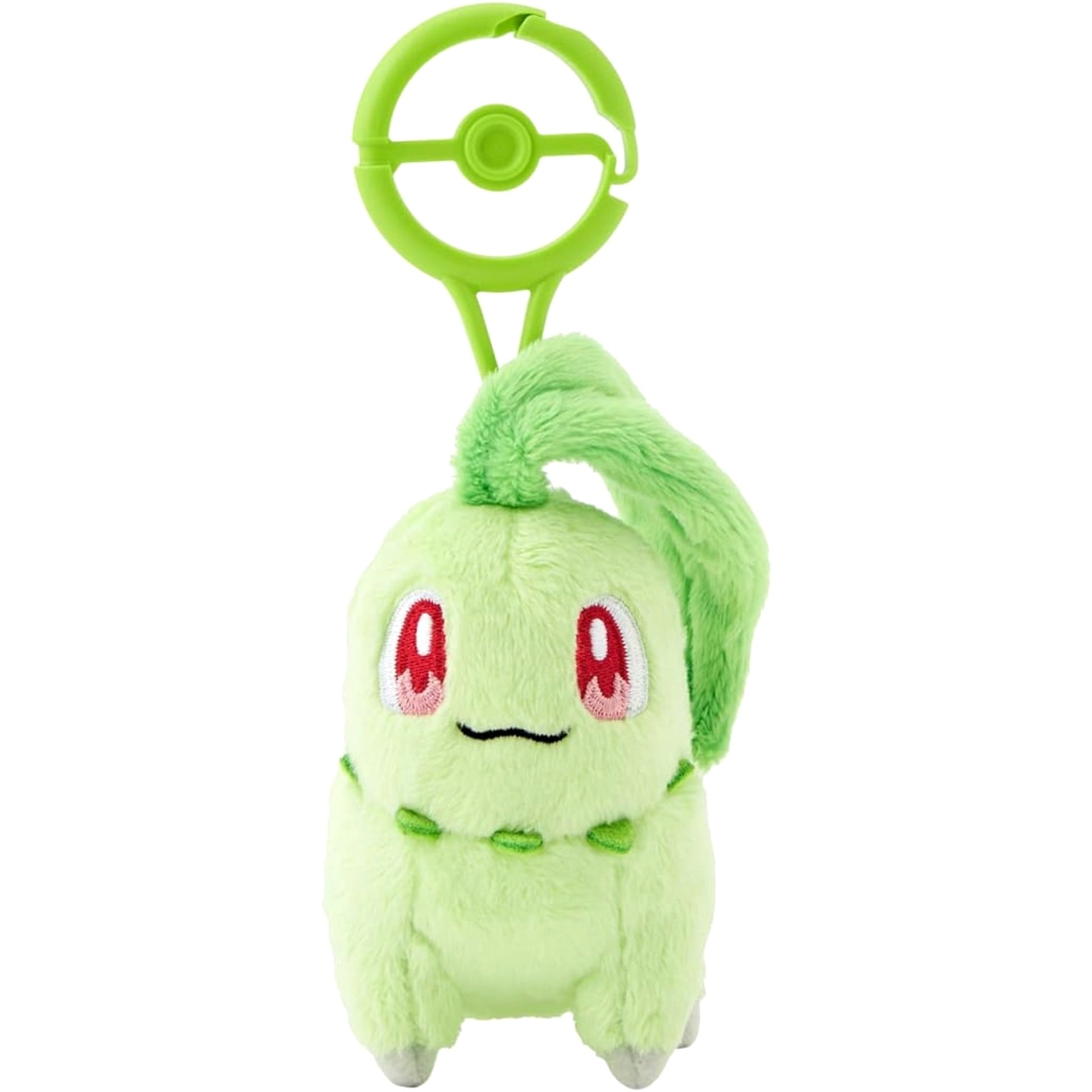 Pokemon Chikorita Mascot with Carabiner Mascot [USED]
