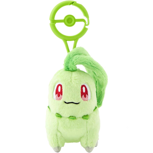 Pokemon Chikorita Mascot with Carabiner Mascot [USED]