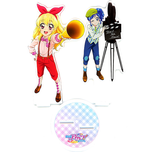 Ichigo Hoshimiya & Aoi Kiriya The Movie Ver. Acrylic Stand Aikatsu! The Movie [USED]