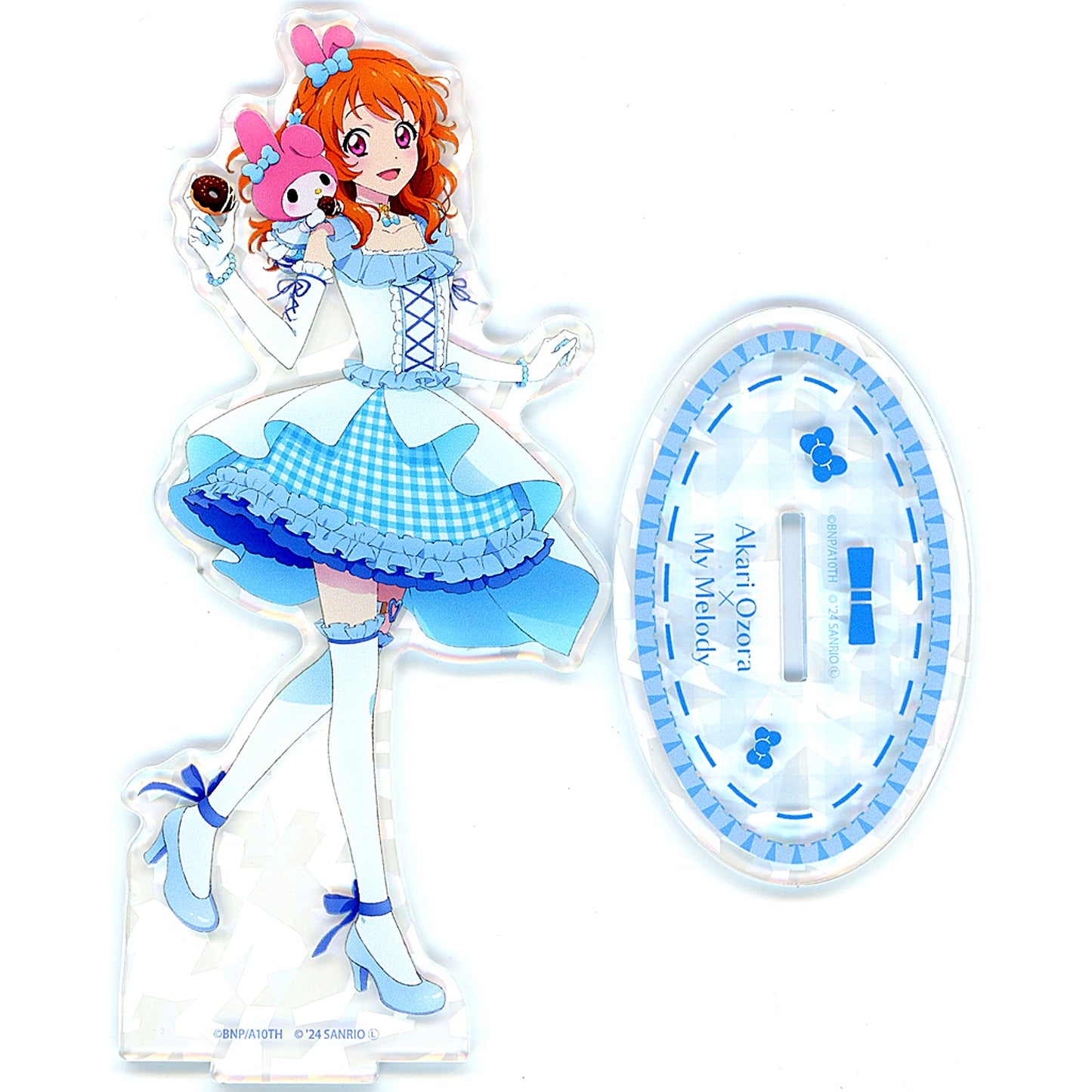 Akari Ozora x My Melody Life-size Illustration Aikatsu! Series x Sanrio Characters Hologram Acrylic Stand [USED]