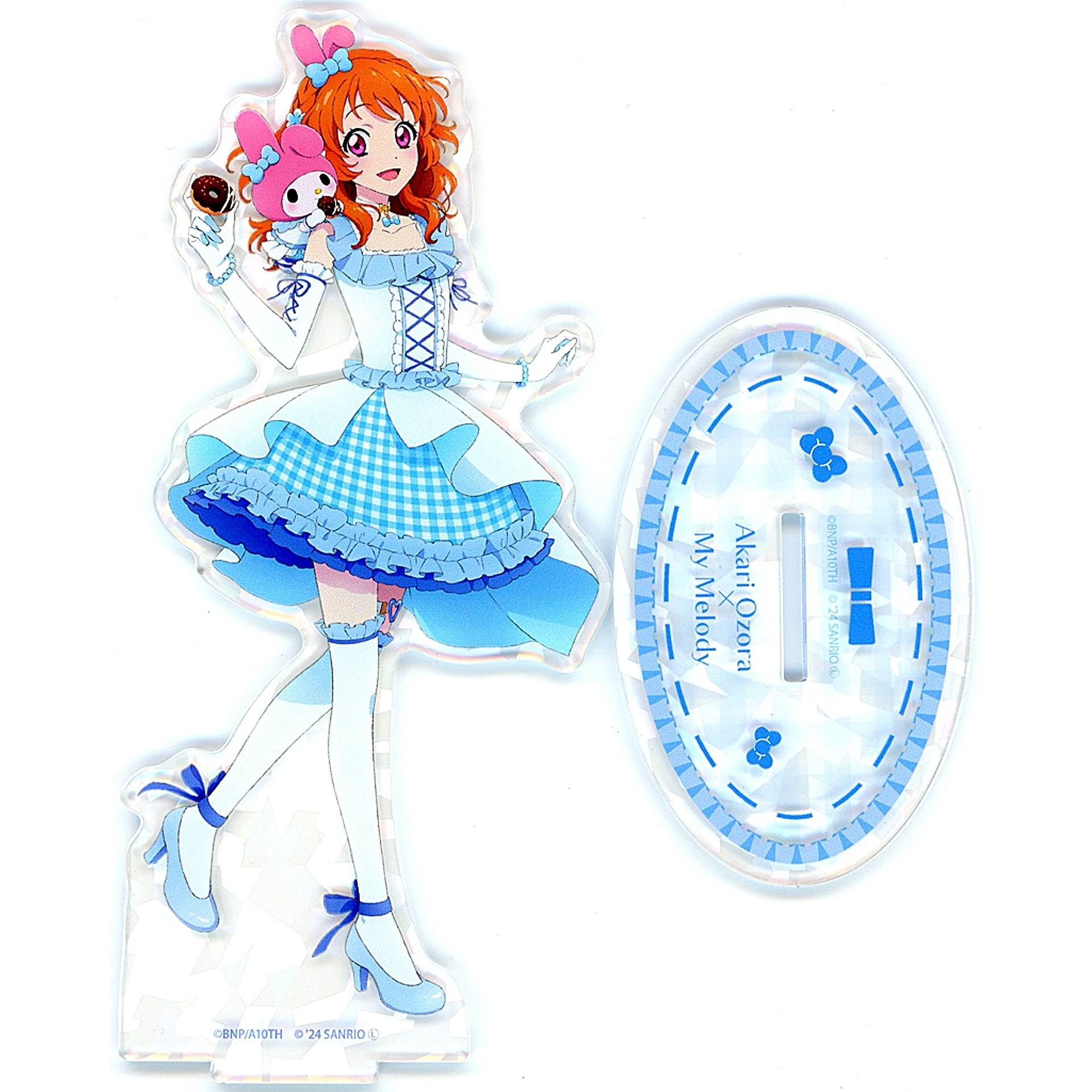 Akari Ozora x My Melody Life-size Illustration Aikatsu! Series x Sanrio Characters Hologram Acrylic Stand [USED]
