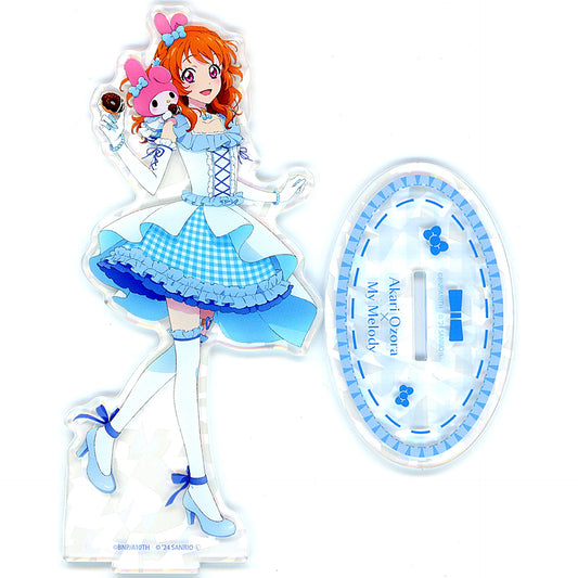 Akari Ozora x My Melody Life-size Illustration Aikatsu! Series x Sanrio Characters Hologram Acrylic Stand [USED]