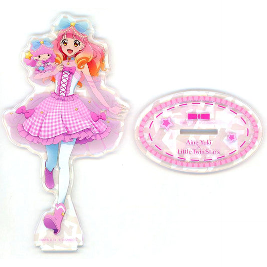 Aine Yuki x Little Twin Stars Hologram Acrylic Stand Aikatsu! x Sanrio [USED]