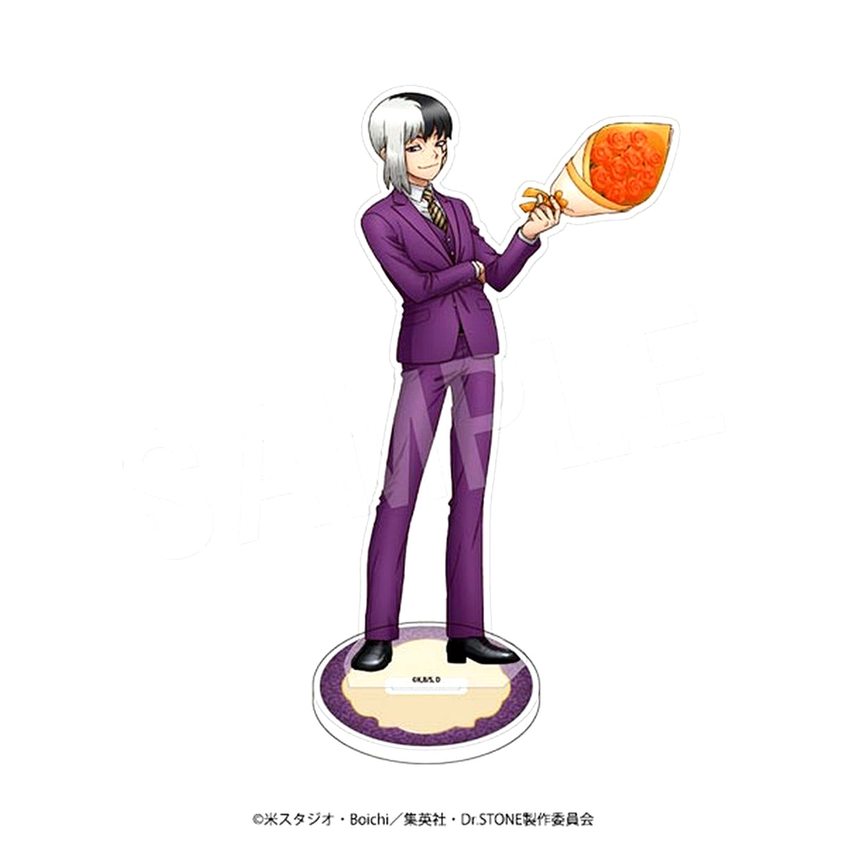 Gen Asagiri Dr. STONE Color Suit Ver. Acrylic Figure Stand Anime 5th Anniversary Exhibition in Marui [USED]