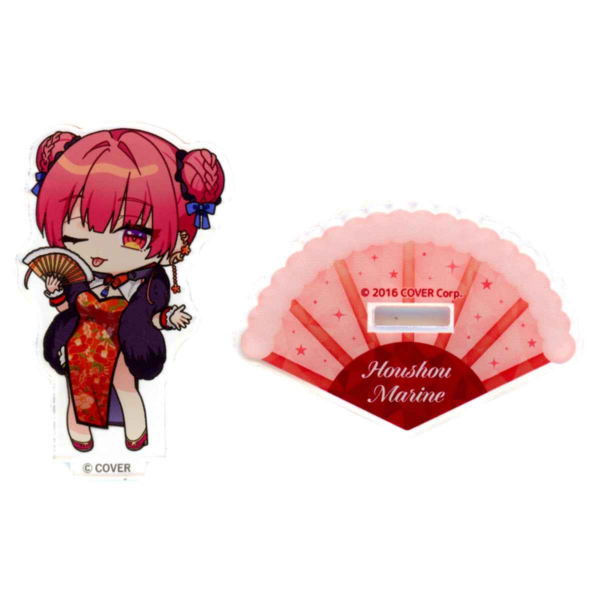 Houshou Marine Mini Character China Dress Right Eye Closed VTuber Hololive Houshou Marine x Yokohama Marine Tower Collaboration Trading Acrylic Stand Mini Character Ver. [USED]