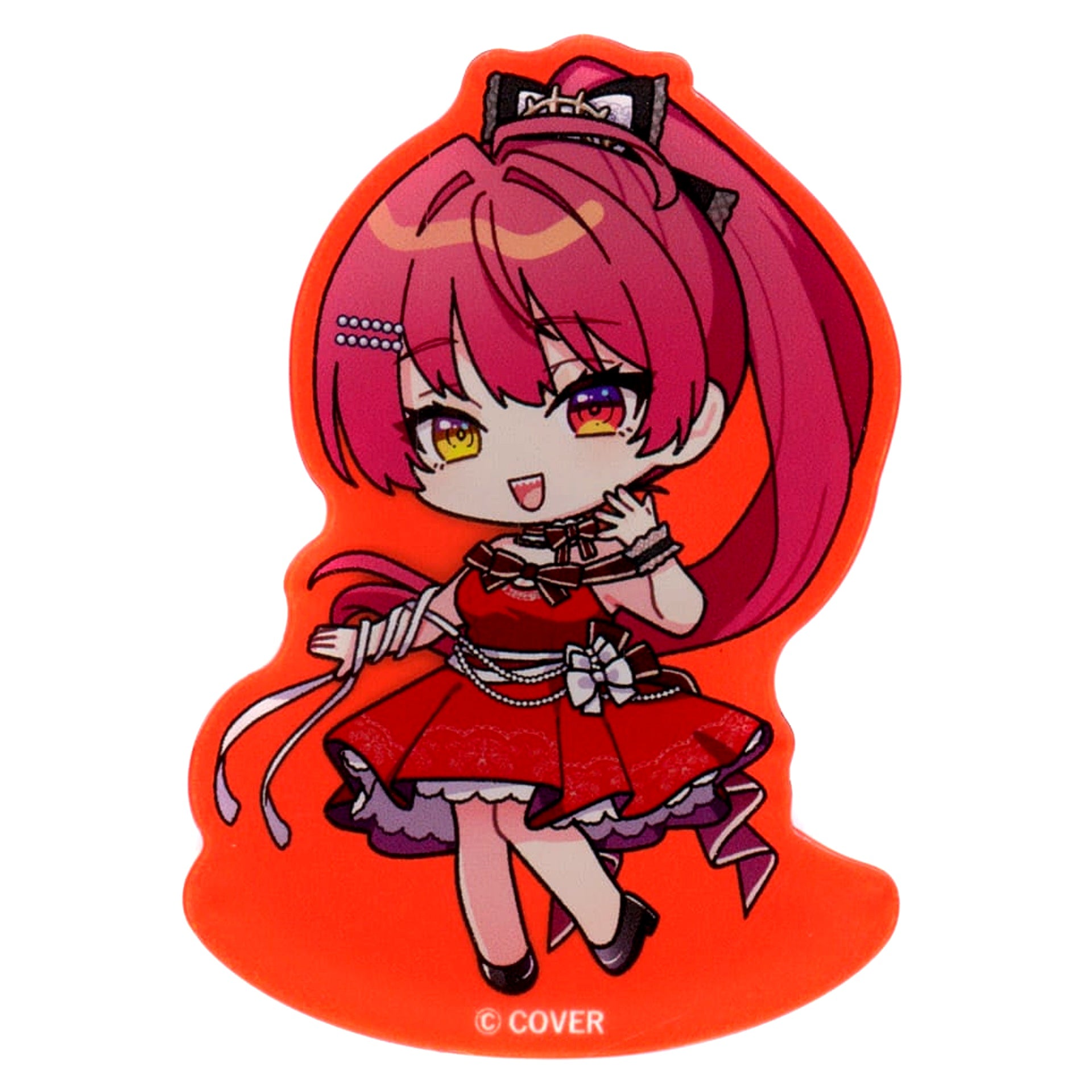 hololive Houshou Marine Single Item Chibi Acrylic Mascot Skirt Dress Mouth Open Yokohama Marine Tower Collaboration Treasure Box Bundle Bonus [USED]
