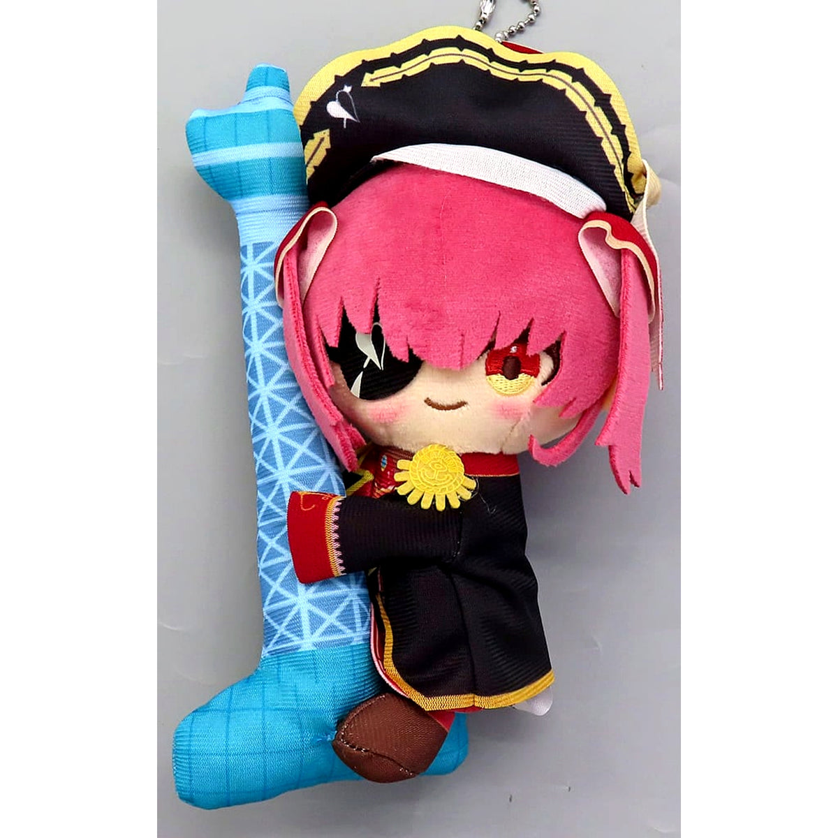 Virtual YouTuber hololive Houshou Marine Tower Hug Plush with Ball Chain Houshou Marine x Yokohama Marine Tower Collaboration [USED]